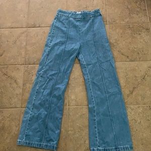 High waisted trouser jeans